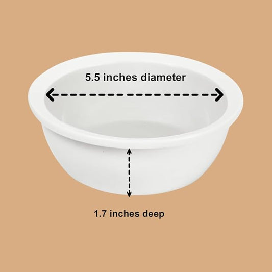 Replacement Ceramic Bowls, Dishwasher Safe Bowl for Cats and Puppy (Pack of 2)