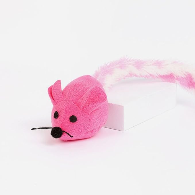 BESPORTBLE 3Pcs Colorful Catnip Plush Mice - Interactive Cat Teaser for Indoor Cats Engaging Chewing