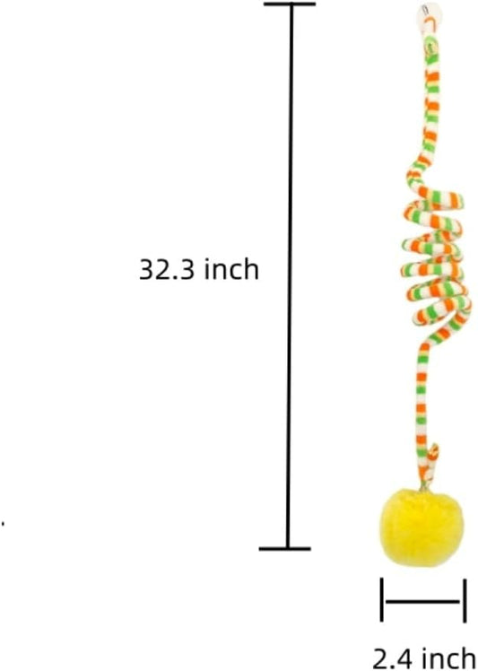 Cat Toy Sisal Ball Hanging Cat Toy Handmade Cat Rope Ball Chew Eco-Friendly Toy Pets Interactive Toy Cat Toys for Indoor Cats (yellowbluegreen, 3pcs)