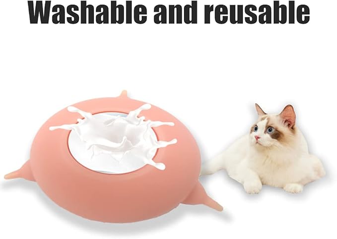 Puppy Feeder Milk Bowl, Silicone Puppy Bottle with 3 Nipples Bubble Pet Nursing Feeder for Doggie Cat Kittens Puppies Rabbits