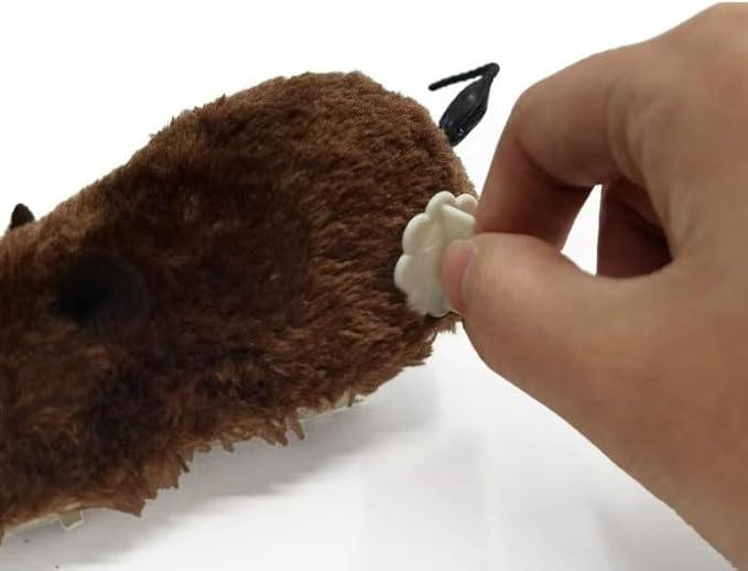 1Pc Random Color Furry Mice Cat Toy Wind Up Toys Realistic Mouse Funny Moving, Cat Mice and Animals Interactive Play Mouse for Kitten Cat and Animals Pet Supplies