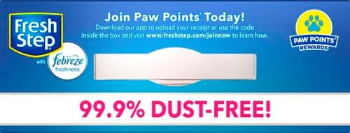 Fresh Step Extreme Clumping Litter with Febreze Freshness, Mountain Spring Scent Clumping Cat Litter with Guaranteed Odor Control, 14 lb. Box (Pack of 2)