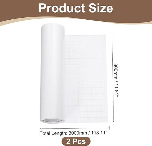 uxcell Anti Cat Scratch Furniture Protector, 2 Rolls 118" x 11.8" Single-Sided Sticky Couch Protector from Cat Claws, Clear Protectors from Cats Scratching for Sofa Corners, Walls, Doors