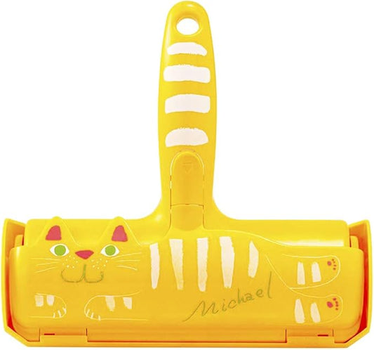 Pet Hair Remover Roller - Lint Roller for pet Hair - Self Cleaning Dog & Cat Hair Remover - Remove Dog, Cat Hair from Furniture, Carpets, Bedding, Clothing and More. Orange