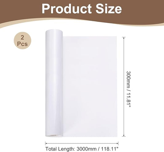 uxcell Anti Scratch Furniture Protector, 2 Rolls 118" x 12" Single-Sided Sticky Couch Protector from Cat Claws, Clear Protectors from Cats Scratching for Sofa Corners, Walls, Doors