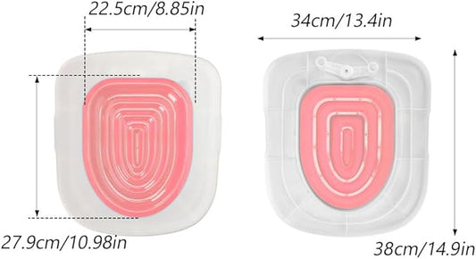 Cat Toilet Training Kit, Professional Universal Hygienic Pet Supply with Tray for Puppy Small Trainer Reusable Litter System Cleaning Kitty Potty Train to Use Cats Urinal Seat Tool Toilets