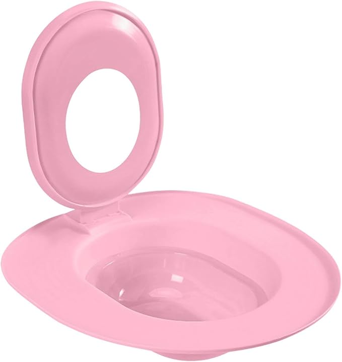 Cat Toilet Seat Training Kit,Removable Pet Toilet Training System,Washable Cleaning Pad for Cats,Reusable Plastic Trainer for Pet Cleaning,Portable Trainer for Home Pet Shop Pet Care (Pink)