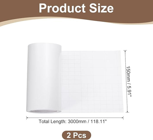 uxcell Anti Cat Scratch Furniture Protector, 2 Rolls 118" x 3.9" Single-Sided Sticky Couch Protector from Cat Claws, Clear Protectors from Cats Scratching for Sofa Corners, Walls, Doors