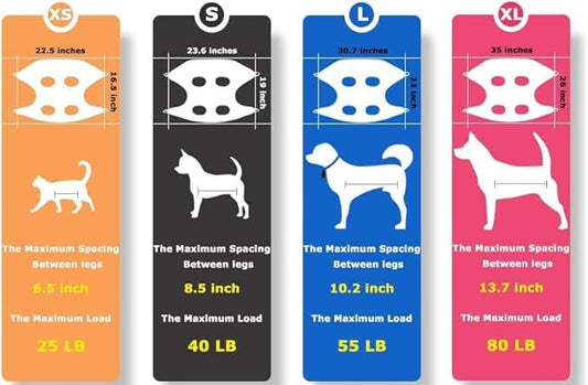 Pet Grooming Hammock Harness for Large Dogs, Breathable Pet Dog Hammock Restraint Bag,Dog Grooming Sling Helper for Trimming Nail and Ear/Eye Care(L Size,10.2")