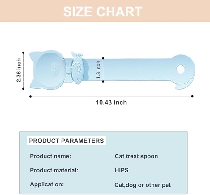 PETPAWLOVELY-3PCS Cat Treat Spoon Squeeze,Cat Strip Feeder spoon,Multi-Function Cat Treat Dispenser,Easy Feeding Cat Spoon for Licky Treats,Cat Food Spoon for Wet Food(3 Color)