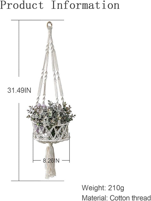 1PCS Macrame Hanging Cat Hammock Indoor Cat Bed Swing Cat's Nest Hanging Basket Cat Hammock Macrame Handwoven Pet Hanging Basket (Fruit Basket)