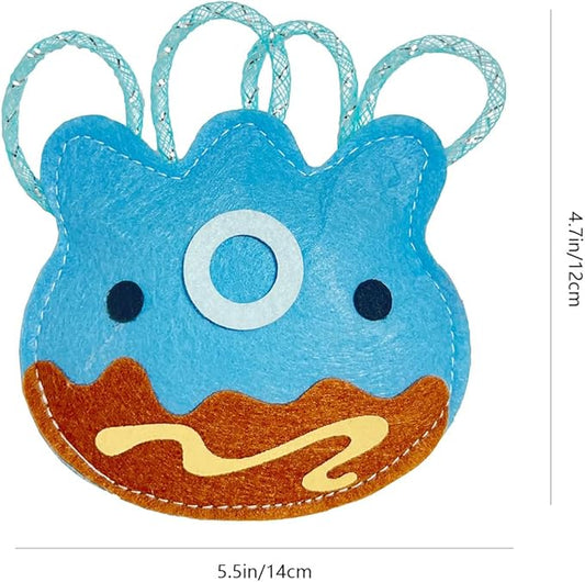 ROHOME Catnip Toys for Cat,Kitten Chew Teeth Cleaning Toy,Interactive Plush Toys for Swatting and Playing,Cute Octopus Cat Toy (Blue)