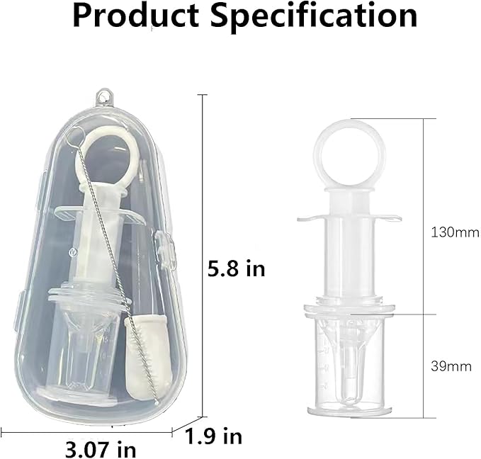 Pet Liquid Feeding Kit Pet Feeding Syringe Soft Tip, Cat Dog Syringe Bottles for Pet Feeding,Pet Medical Feeding Dispenser Tool (White)