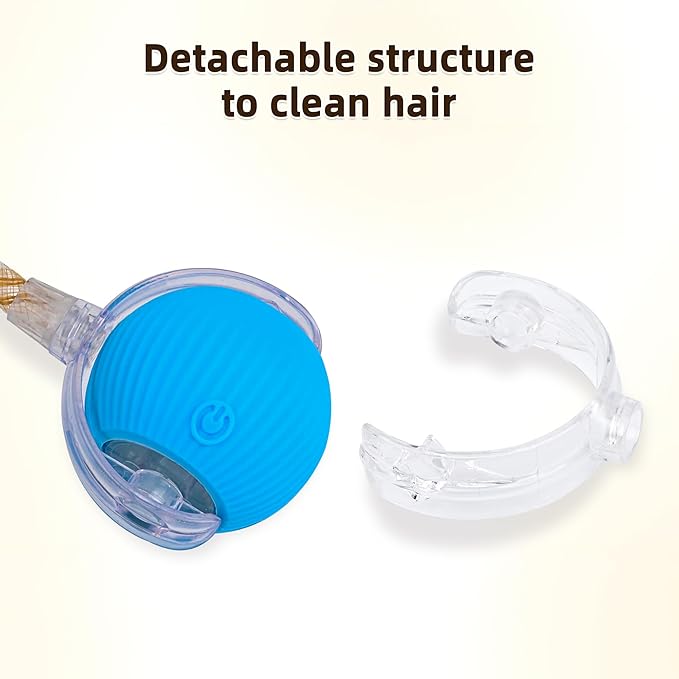 Interactive Cat Toy Ball for Indoor Cats, Fast Self Rolling on Carpet, Automatic, Blue