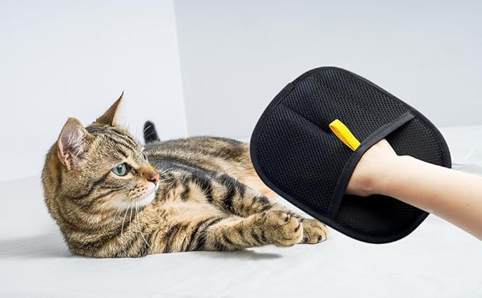 Pet Hair Removal Glove for Cats & Dogs, Upgrade Efficient Grooming Gloves for Pet Hair, Electrostatic Pet Hair Remover for Hair Removal, Reusable Pet Hair Remover Glove (2pcs)