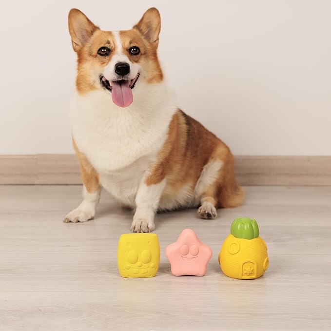 Squeaky Dog Toys for Medium Dogs - Soft Latex Squeaky Dog Ball, Cute Funny Squeak Squeaky Pants Pet Toys