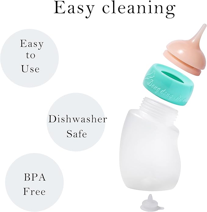 Pet Feeder Bottle, Silicone Feeding Nipple and Syringes for All Breed of Puppies and Other Animals Dongdong pet