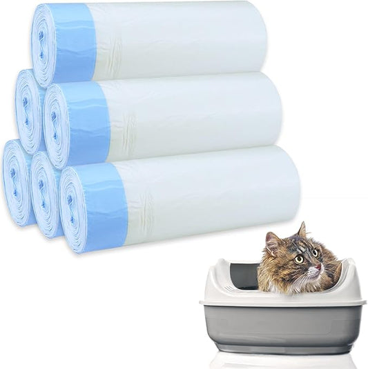 120 Count Cat Litter Box Liners,Waste Bags,Waste Drawer Liners Heavy Duty,Extra-Thick,For Automatic Cat Litter Box & Litter-Robot 4/3,Economy Bulk Pack