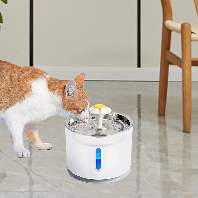 12/16 Pack Cat Water Fountain Filters, Cirfifth Triple Filtration System Pet Cat Fountain Filter Replacement for 84oz/2.5L Automatic Cat Fountain (16 Pack)