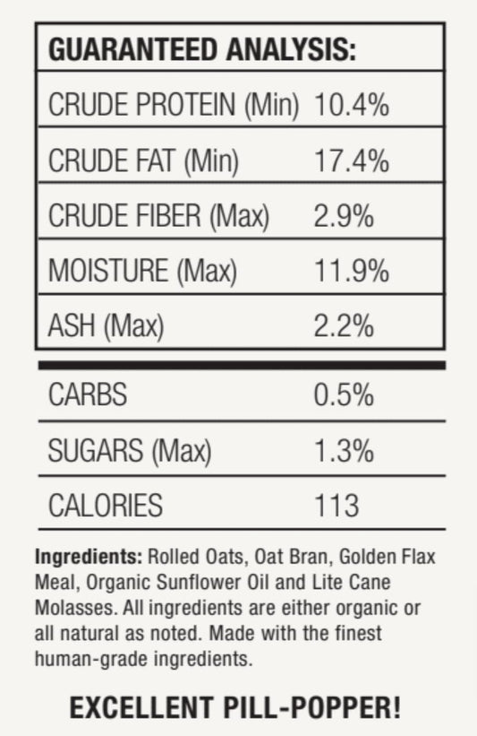 Horse Treats, Original Flavor, A Softer Cookie/Pill Popper Made w/Lite Molasses, Low Carb/Sugar, Wheat, Corn, Soy & Alfalfa Free. All Natural Ingredients, 20 lb