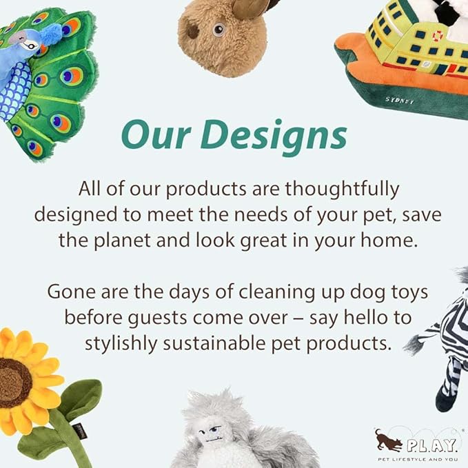 P.L.A.Y. Cute Cat Toys - Holiday & Christmas Themed Organic Catnip Filled Toy, Great for Adult Cats and Kittens - Machine Washable, Recycled Materials, Crinkles, Fur (Kitten Mittens, Set of 2)