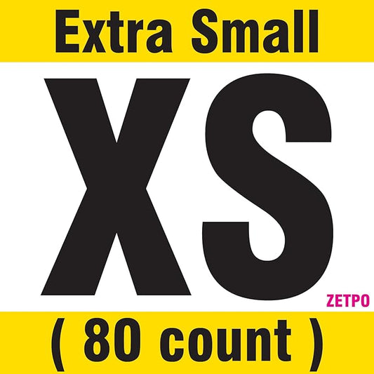 zetpo 80 pcs Cat Claw Covers | Cat Nail Caps | with Adhesives and Applicators (XS, Black, White, Silver Glitter, 24k Gold Glitter)