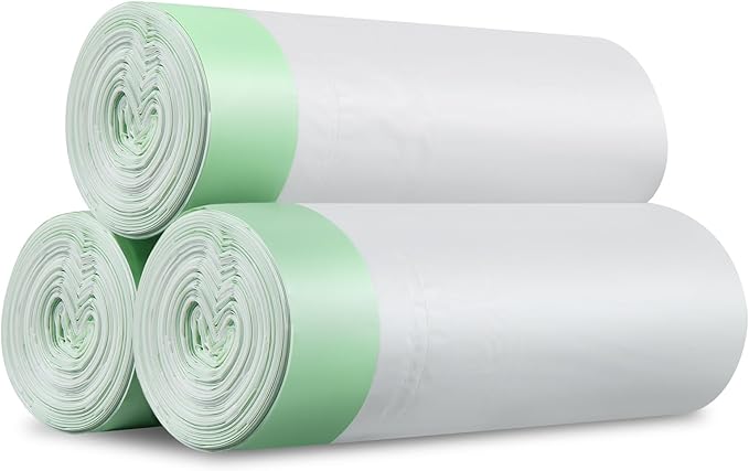 45 Count Self-Cleaning Cat Litter Box Liners Bag Fit For MW-SC01/MW-SC02/MW-LR01/MW-LB02, Drawstring Heavy Duty Cat Litter Receptacles Bags Compatible with Automatic Pet Litter Box-18" * 12"