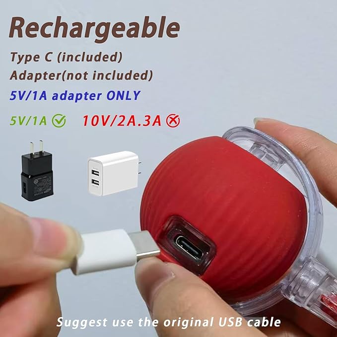 Interactive Rolling Cat Toy Ball, Chewie 360° Smart Automatic