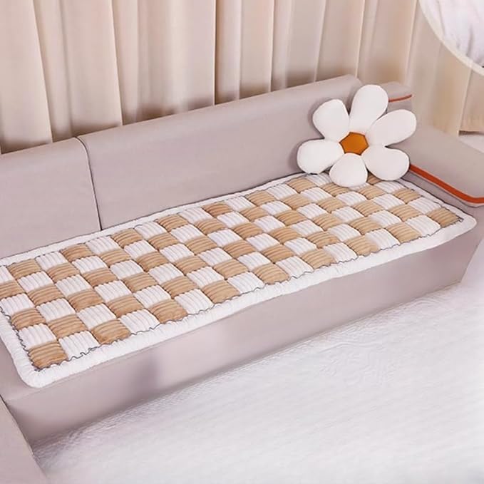 Generic Washable Pet Bed - Funny Cat Mat & Anti-Slip Dog Bed Sofa Cover, Pet Friendly for Large Dogs (Light Coffee, 70x150 cm/28 * 59in)