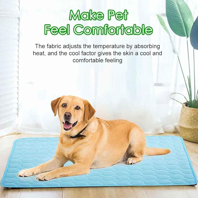 Pet Cooling Mat for Dogs Cats, Summer Dog Cooling Pad for Pet Dog Cooling Blanket for Beds, Sofa, Floors