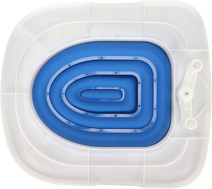 Cat Toilet Training Kit, Cat Toilet Trainer Kit for Teach Cat to Use Toilet, Cat Toilet Training System Universal Reusable Kitty Toilet Training Kit, Cat Toilet (Blue)