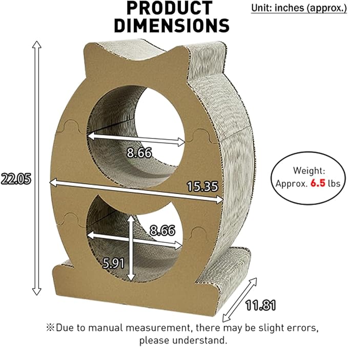 Lumizone Cat Scratcher Bed Lounge Cardboard Scratching Board for Indoor Cats Multi-Functional Freely Combine Scratch Pad Toy Durable Scratcher House