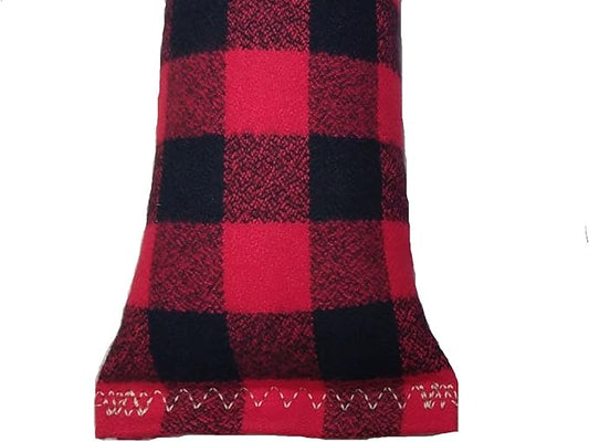 15" Catnip Cat Kicker Toys/Kitty Kick Sticks/Cat-Nip Kick Sticks (Red/Black Flannel) (Kickers Filled with 1 oz Premium Canadian Catnip)