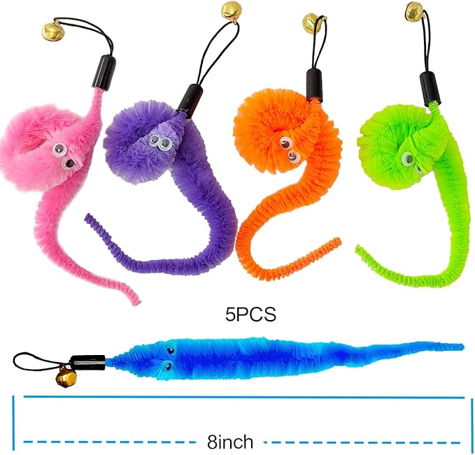 ZPH Cat Toys Interactive for Indoor Cats,2PCS Retractable Cat Wand,9PCS Teaser Toys&1PCS Hanging Door Lure Kitten Toy,Interactive Feather Toy for Teaser Play and Chase Exercise with Kitten