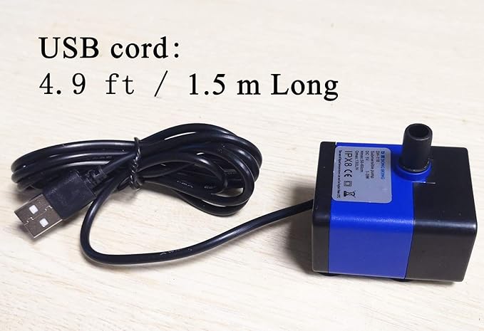 Ceramic Cat Drinking Water Fountain, 1.3 Liters Pet Water Fountains for Cats and Dogs, Electric Pet Water Dispenser with Quiet Pump and 5 Replacement Filters - Blue Lotus Style