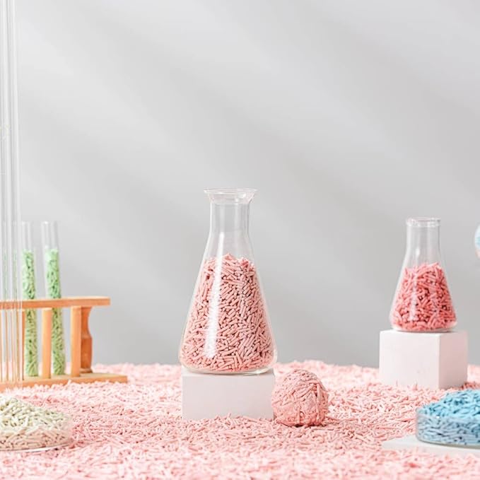 Tofu Cat Litter Natural Clumping Tofu Cat Litter 5.5lb/88oz 5 Scents (Greentea + Wonder Litter, 2 Pack)