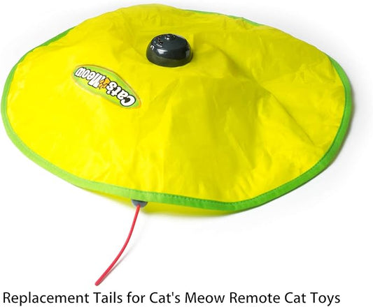 Replacement Wands for Cat's Meow Motorized Cat Toy, Electronic Motion Cat Toys Mouse Tail Refills, Pack of 3