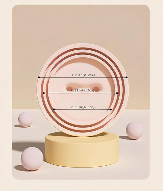 Pet Food Can Lids & Spoons Set Silicone Cover for Pet Can Food Cute Shape Cat Wet Food Spoon With One Lid and One Spoon (PINK)