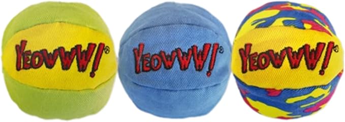 Yeowww! My Cats Balls, 2 Packs with 3 Balls per Pack