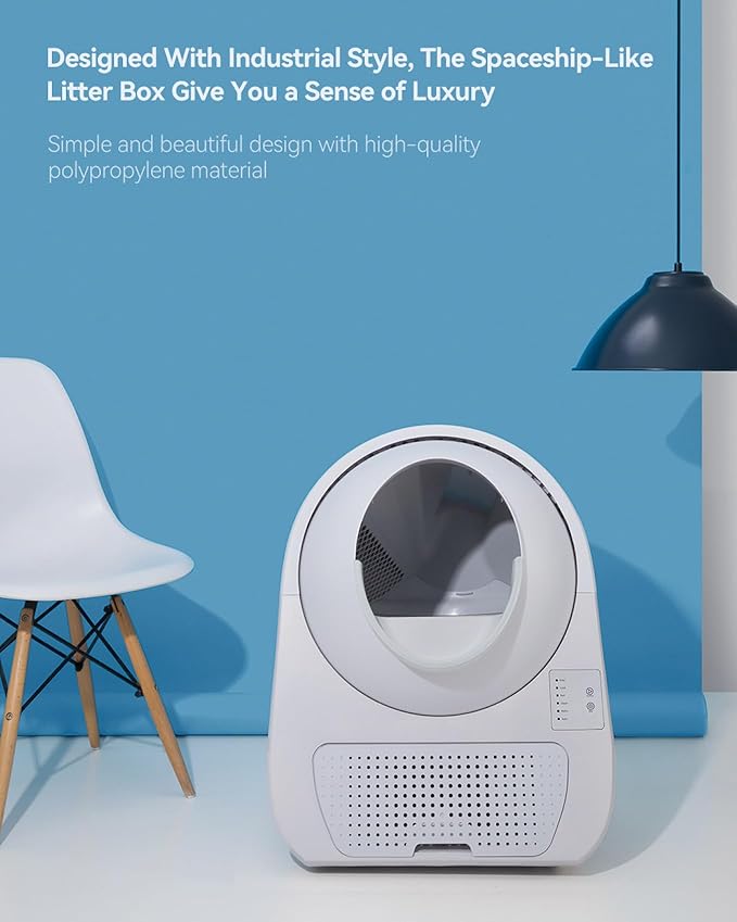 CATLINK Self-Cleaning Litter Box for Multiple Cats – Large Capacity, Double Odor Control, Supports Pets 3.5–22 lbs (Young Version)