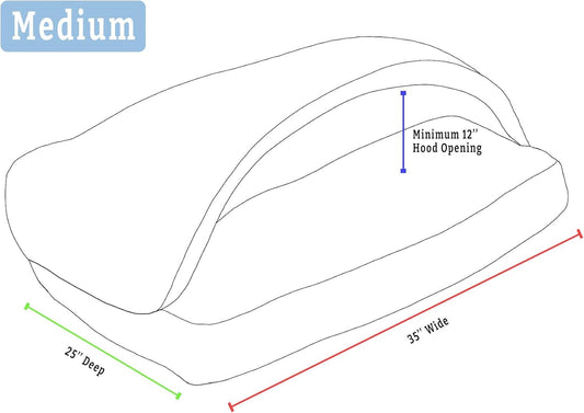 Snoozer Pet Products Luxury Rectangle Cozy Cave Dog Bed with Microsuede, Showdog Collection, Medium, Palmer Indigo