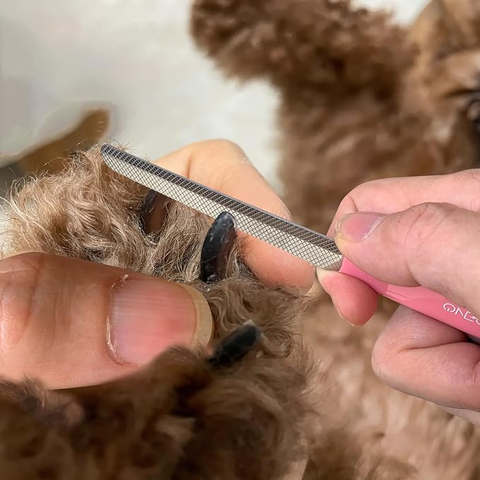 OneCut 6" Dog Nail Clippers for Small, Medium and Large Breed Professional Pet Nail Trimmers -Suitable for Cats, Rabbits and Guinea Pigs with Safety Guard to Avoid Over Cutting (Pink)