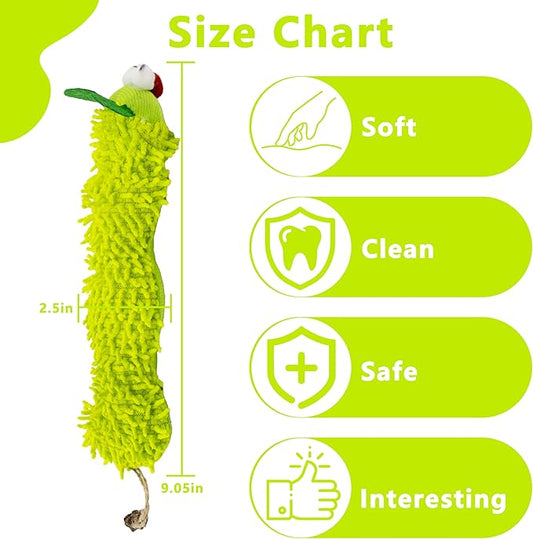 1 Pack Catnip Toys, Soft Cat Pillows Toys, Kitten Caterpillar Catnip Toys,Indoor Interactive Cat Kicker Toys for All Age Cat