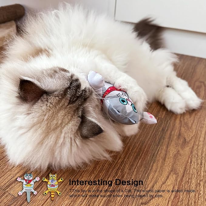 TTcat Organic Catnip Toy for Cats & Kittens,Cat Chew Toy for Indoor Cats,Yellow CAT…