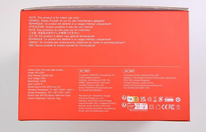 Cat Water Fountain Battery Operated, 4L/135 fl oz Pet Water Fountain for Cats and Dog with Motion Sensor, Ultra Quiet Cat Drinking Fountain with 2 Filters (Beige YPD-C004P)