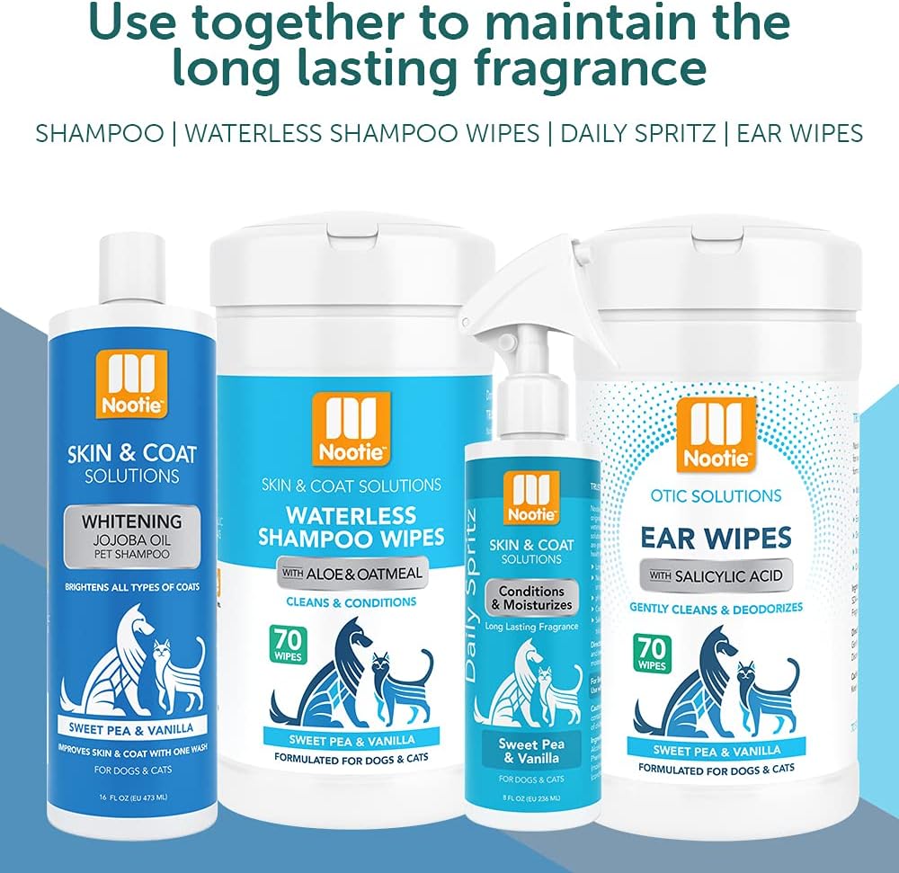 Nootie - Pet Shampoo for Sensitive Skin - Revitalizes Dry Skin & Coat - Natural Ingredients - Gentle Dog Shampoo - Cleans & Conditions