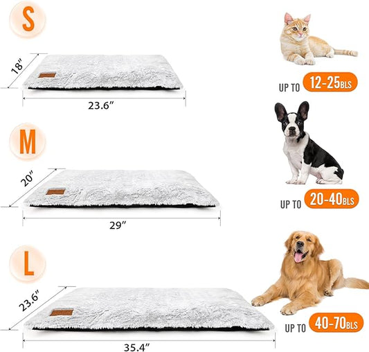 Self Heating Cat Bed, 29" x 20" Ultra Soft Self Warming Cat Heated Pet Pad with Removable Washable Cover, Non-Slip Extra Warm Heating Mat Thermal Beds for Outdoor Indoor Cats