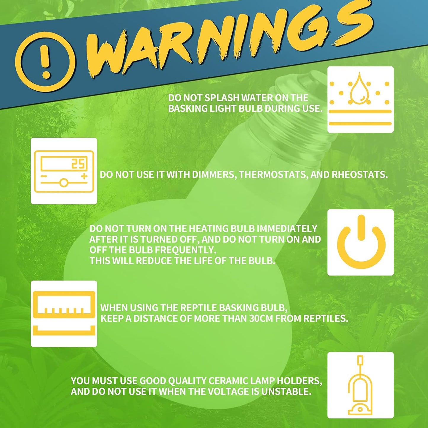 LUCKY HERP 2 Pack Reptile Heat Lamp Bulbs 75W (2nd Gen), Basking Light Bulb for Reptiles & Amphibians, Simulated Natural Sunlight Terrarium Heat Lamps for Bearded Dragon, Lizard, Turtle, Tortoise