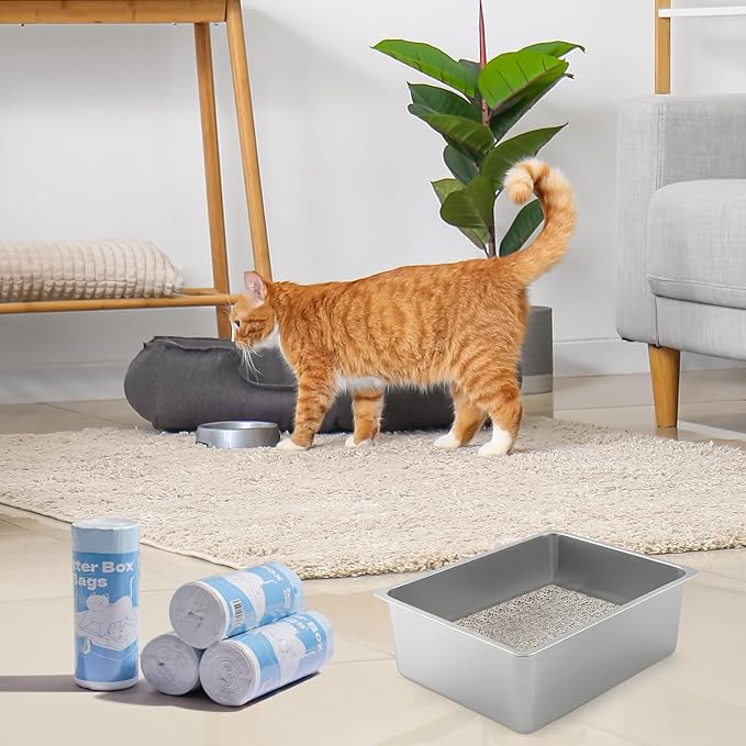 Jumbo Cat Litter Box Liner Bags Extra Large&Thick,30 count,36" x 18" Heavy Duty Cat Litter liners