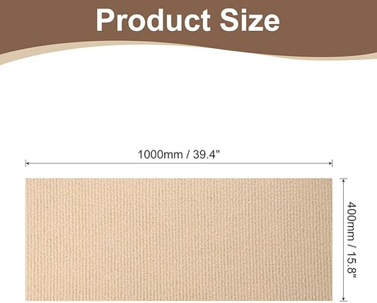 uxcell Self-Adhesive Cat Scratching Mat, 1 Roll 39.4" x 15.8" Couch Protector from Cat Claws for DIY Sofa, Wall, Doors, Cut Anti Cat Scratch Pad Carpet Mat, Khaki